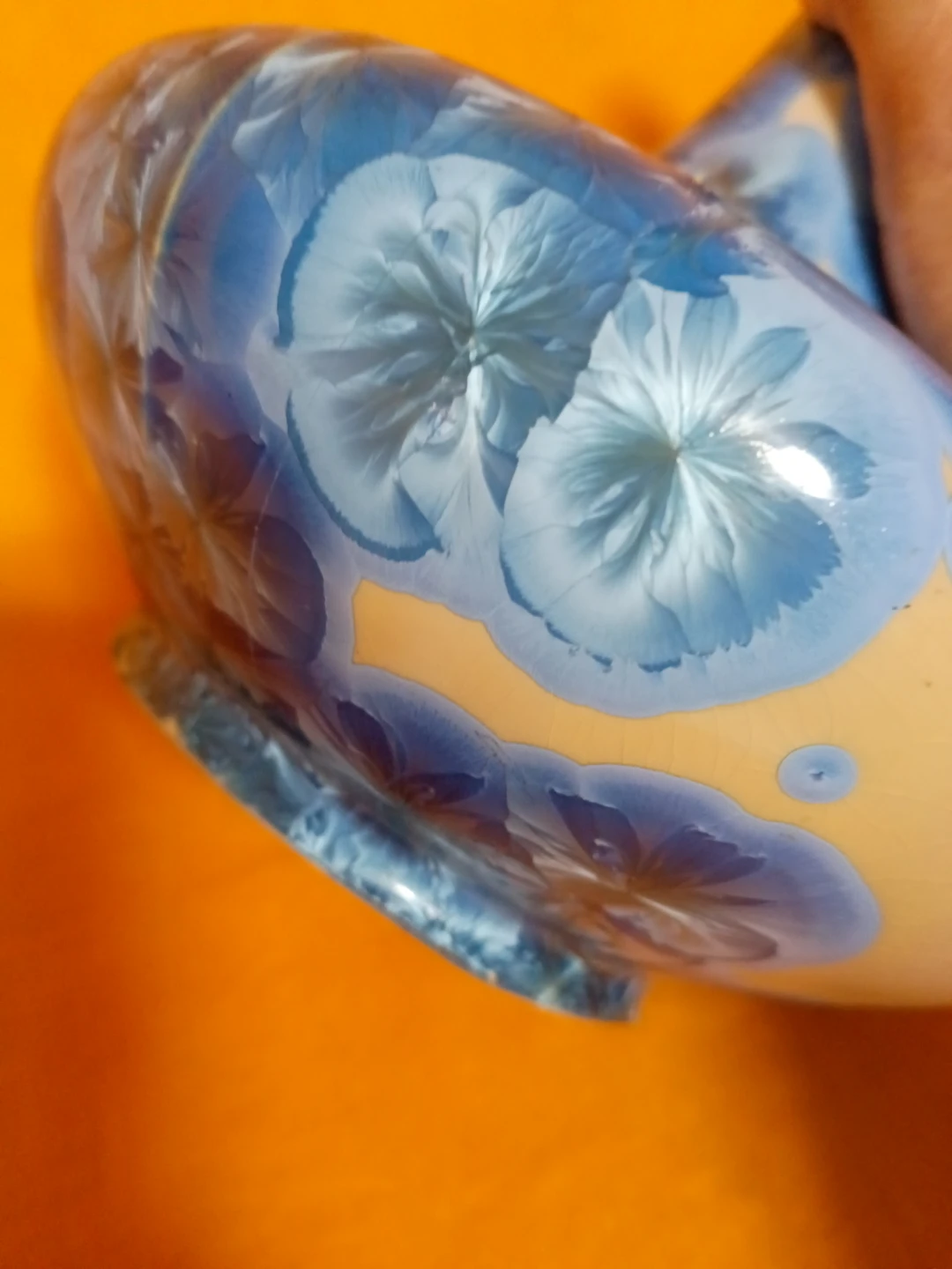 結晶釉 花瓶 陶器 フラワーベースの写真3枚目
