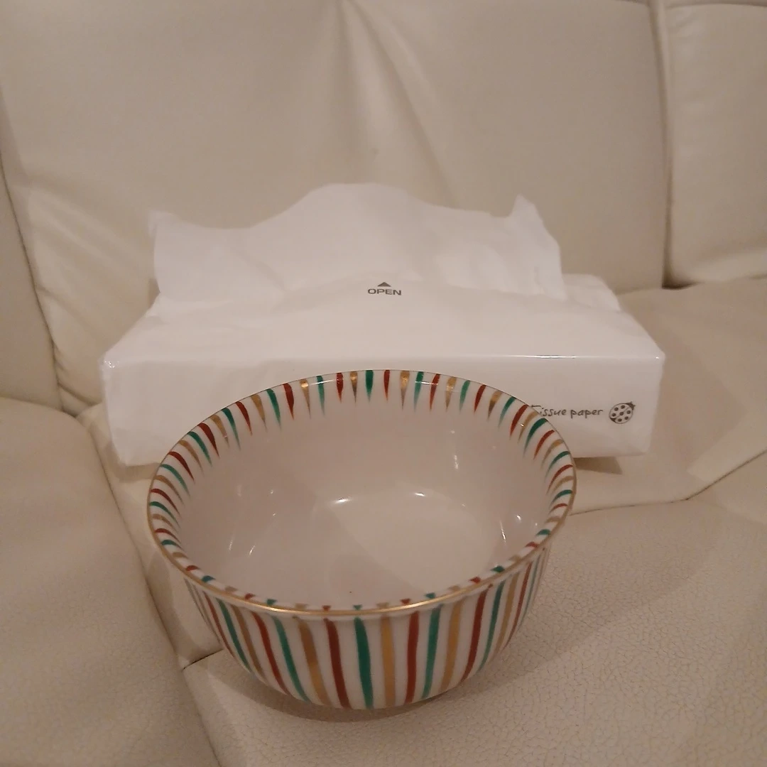 ストライプ柄 小鉢 湯呑み 陶器の写真3枚目