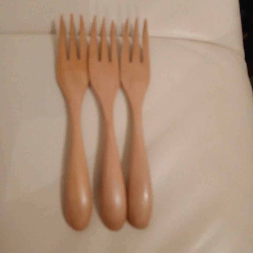 木製フォーク 3本セット カトラリー