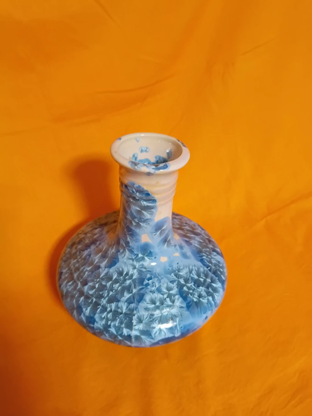 結晶釉 花瓶 陶器 フラワーベースの写真2枚目