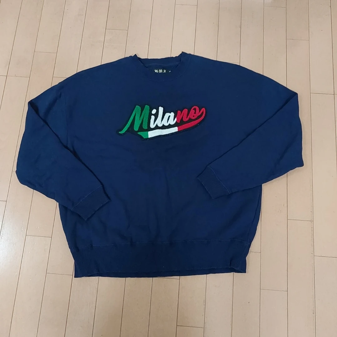 ディーエイチエムジェイ Milano スウェット 紺 M