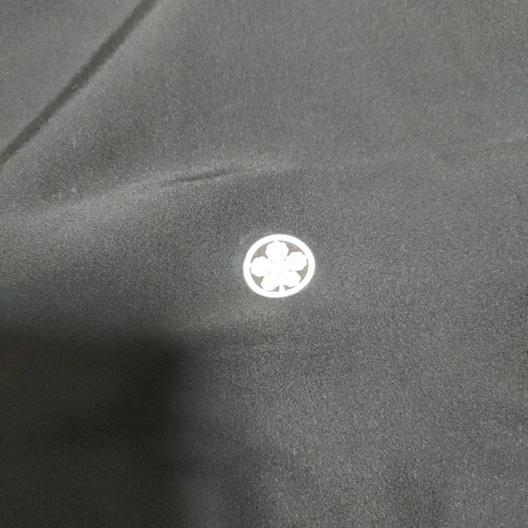 黒色 紋付 色無地 着物 未使用品