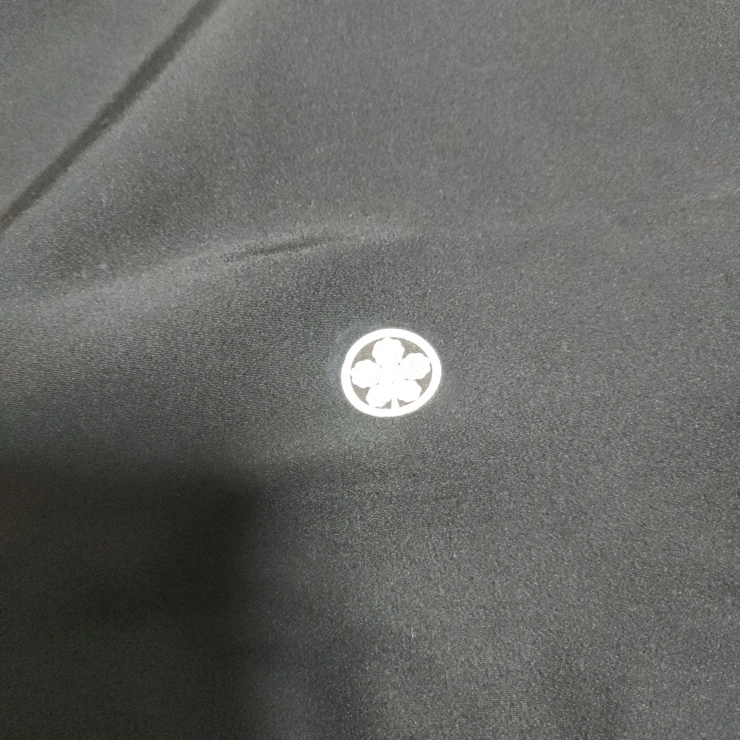 黒色 紋付 色無地 着物 未使用品