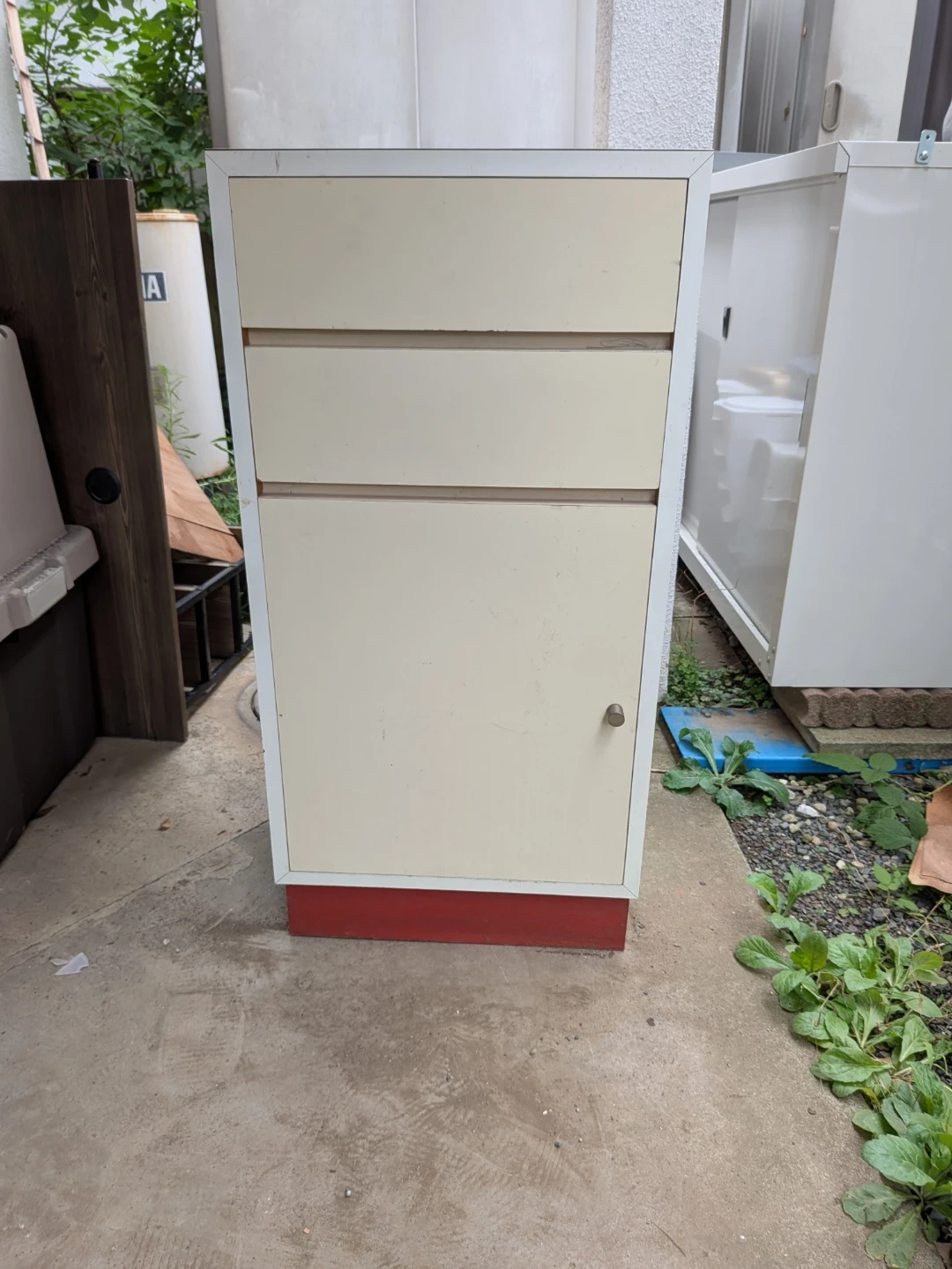 収納棚 キャビネット 引き出し付き
