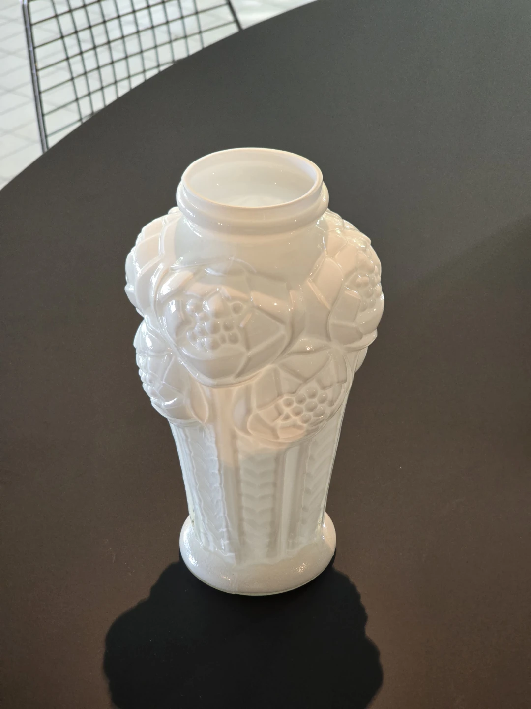 Murano Antique Vase ミルクガラス 花瓶 アンティークの写真4枚目