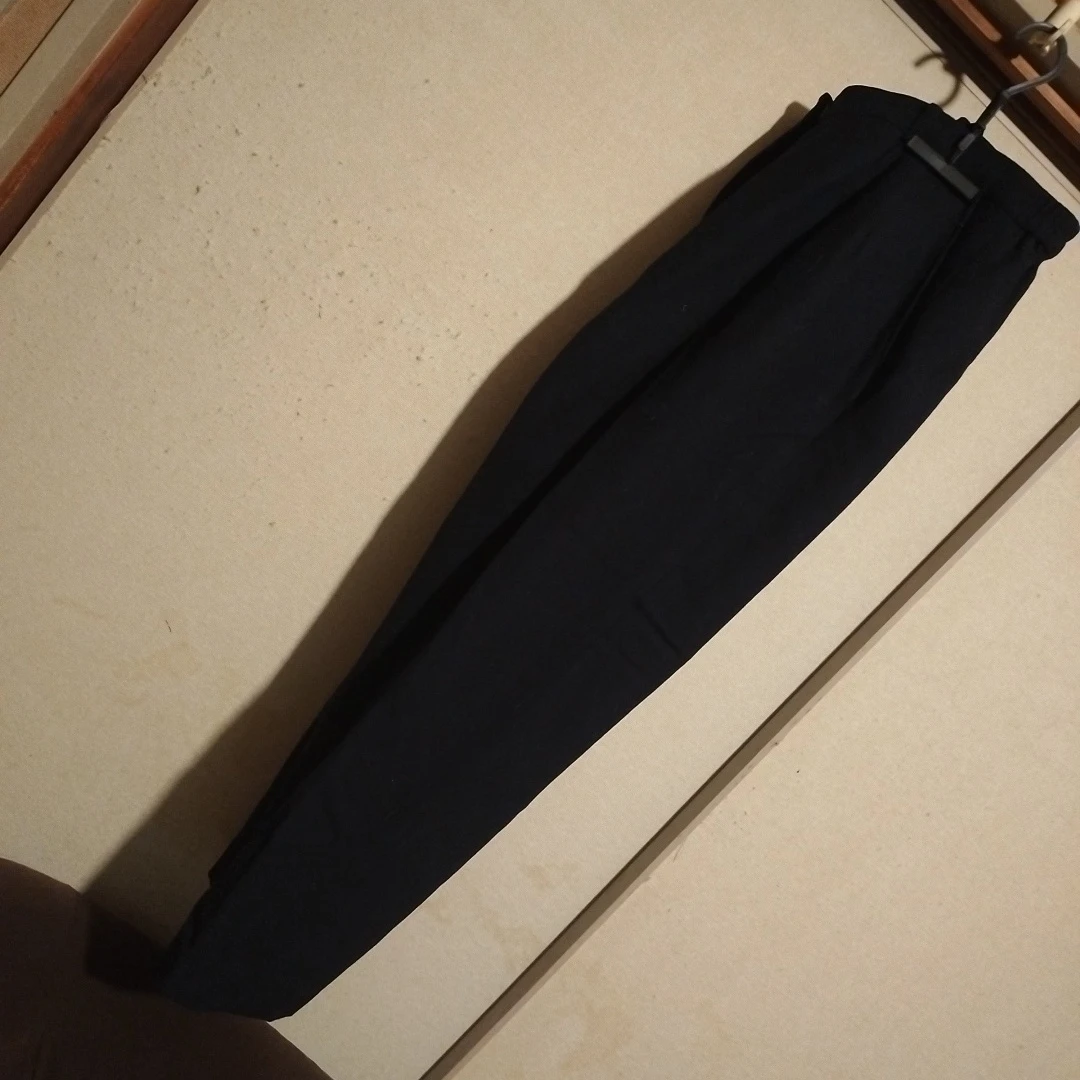 ウールストレッチパンツ 15号 ブラック