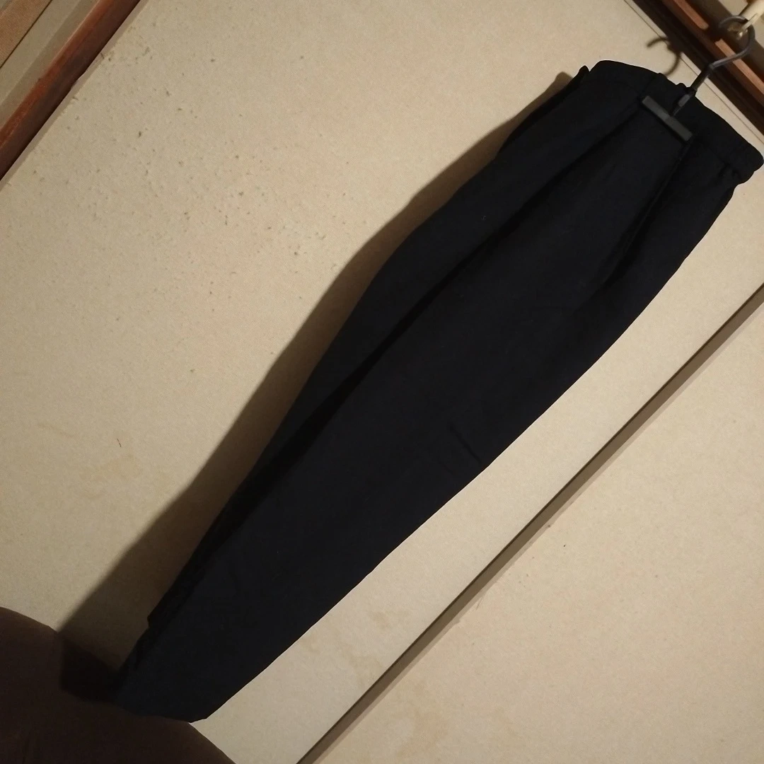 ウールストレッチパンツ 15号 ブラック