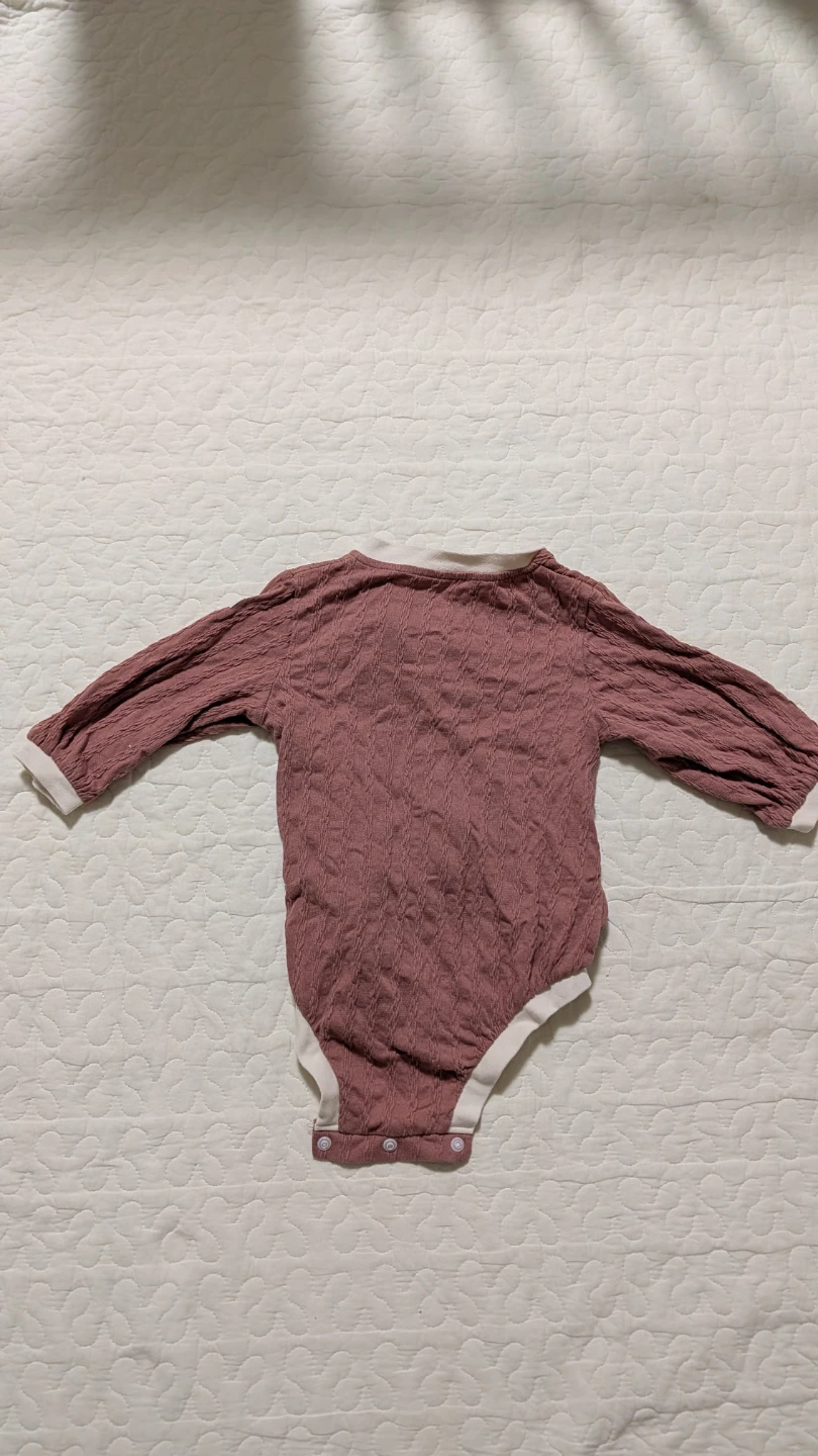 長袖ロンパース 80cm オーガニックコットンの写真2枚目