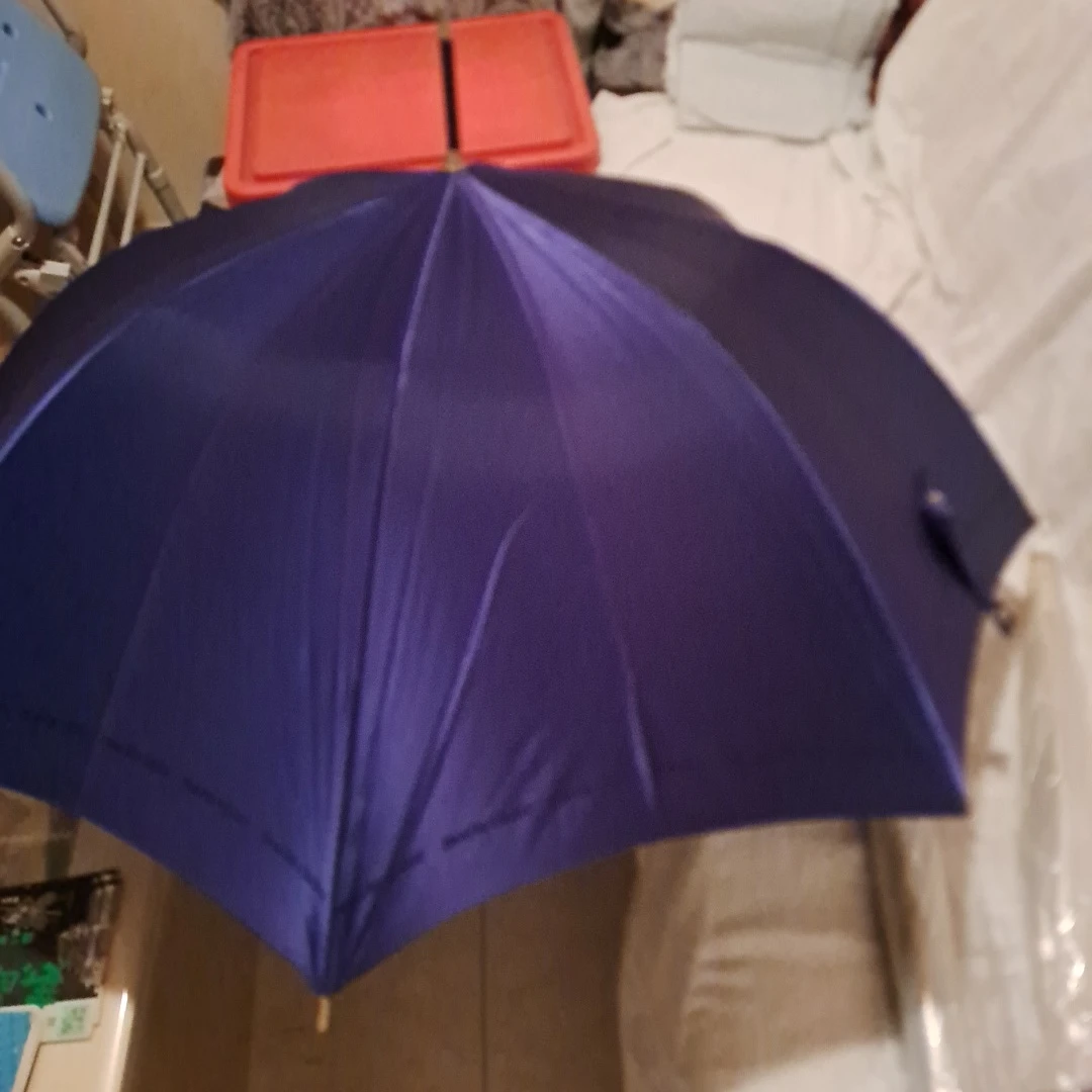 紺色、茶色の長傘、おり畳みかさはながら、かさぼうし