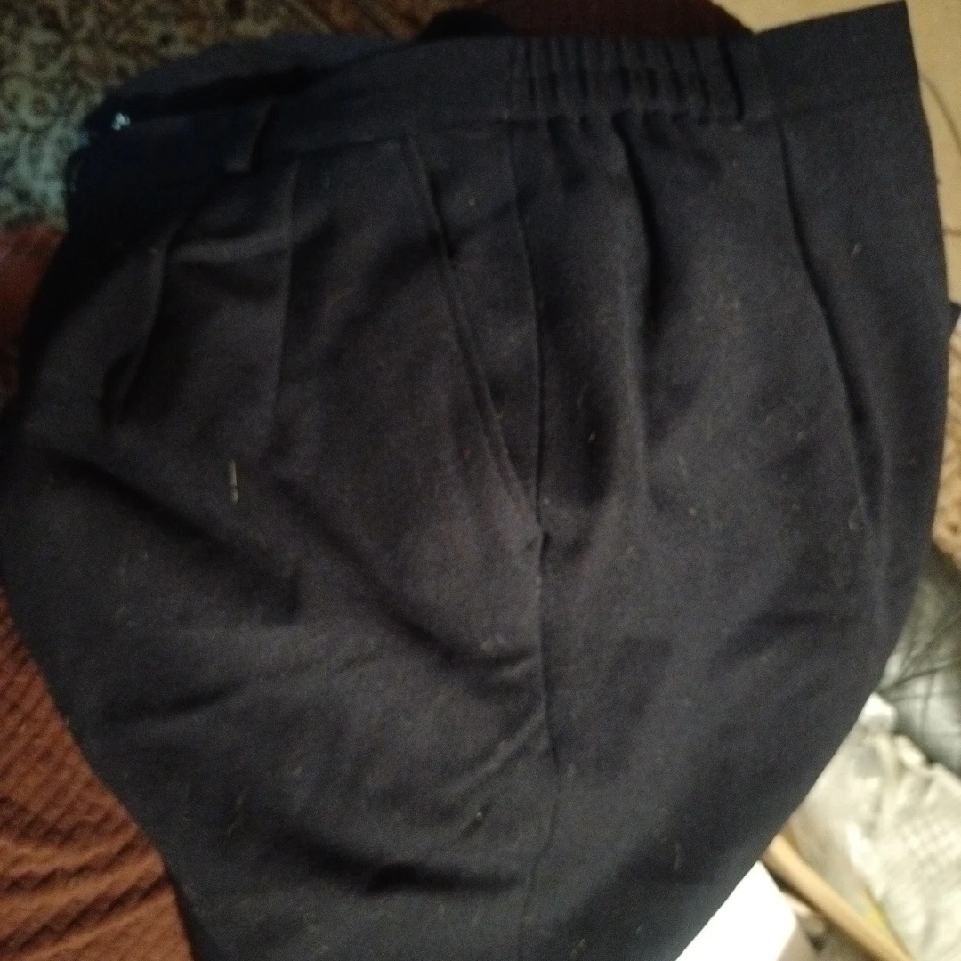 ウールストレッチパンツ 15号 ブラックの写真5枚目