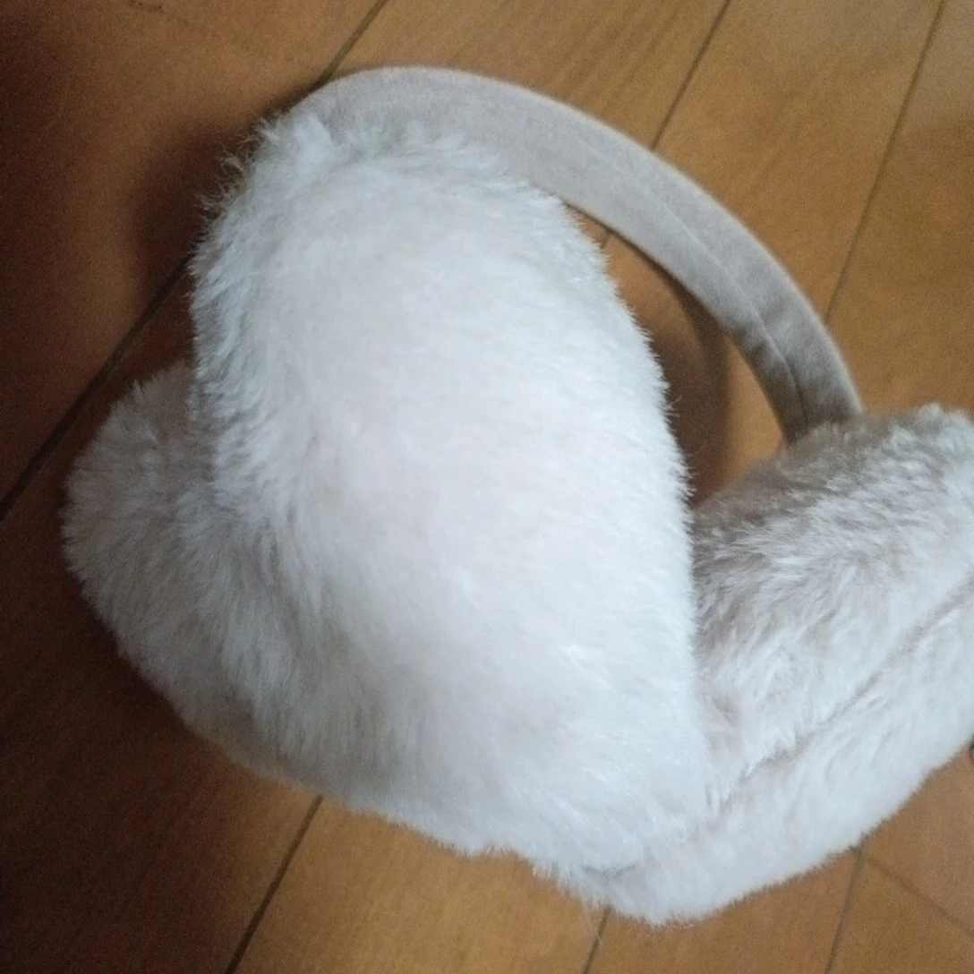 こどもサイズ ふわふわ イヤーマフ ピンク