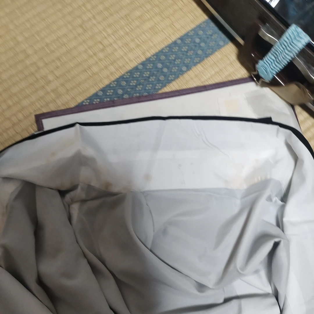 黒色 紋付 色無地 着物 未使用品の写真2枚目