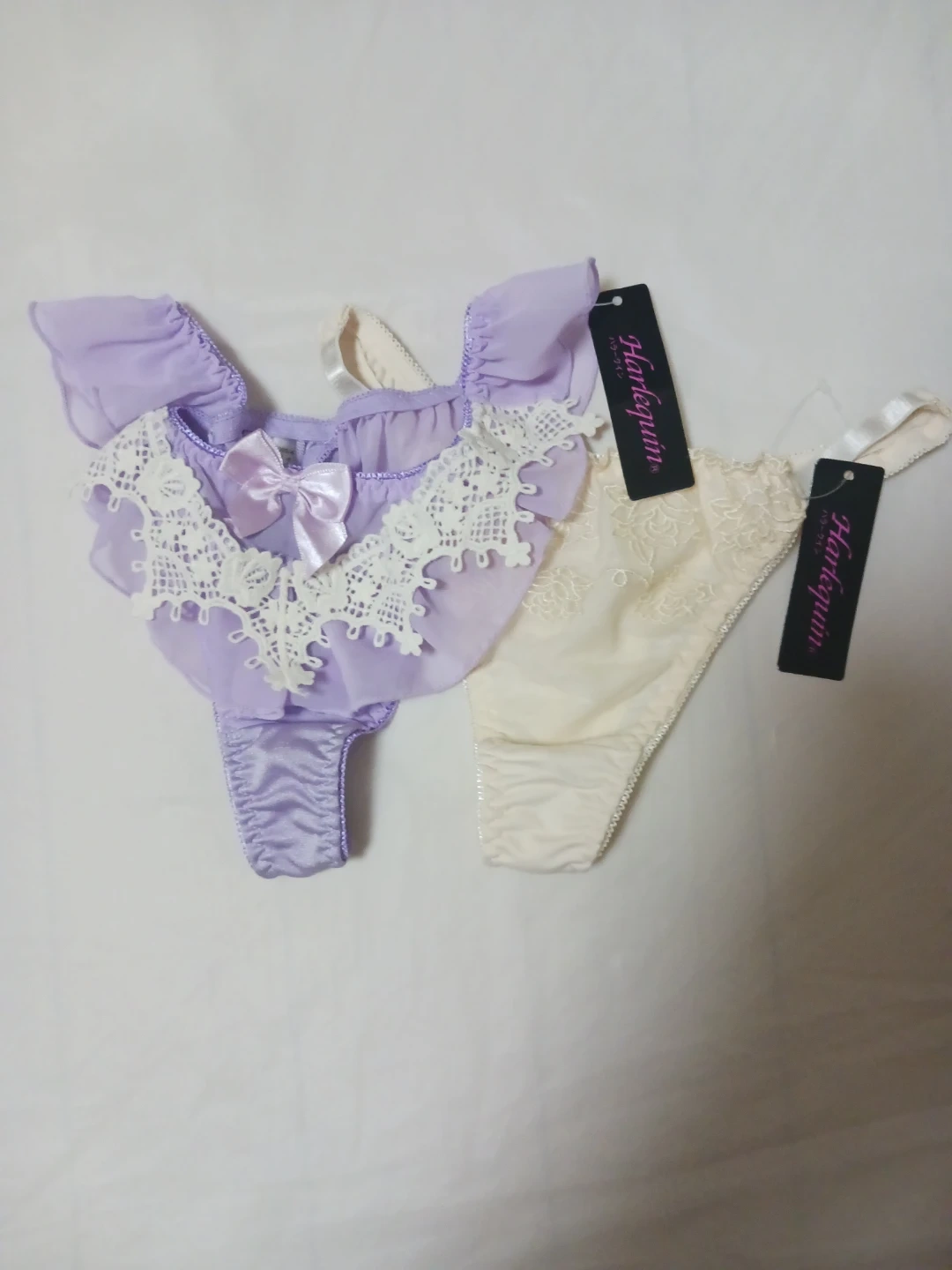 新品、✨😍✨ハーレクイン💜T バツク、ショーツ 2枚セットM size