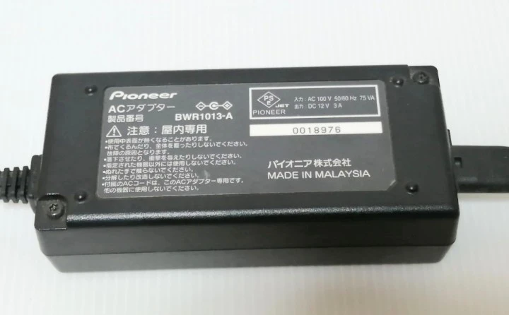 ★Pioneer パイオニア　ACアダプター　BWR1013-A　動作問題なしの写真2枚目