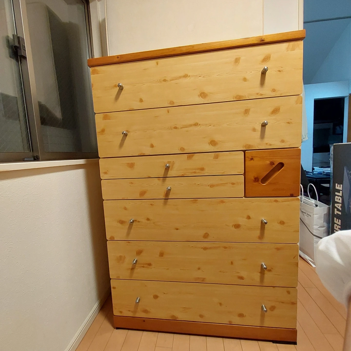 アングルライフ 木製チェスト 収納タンス