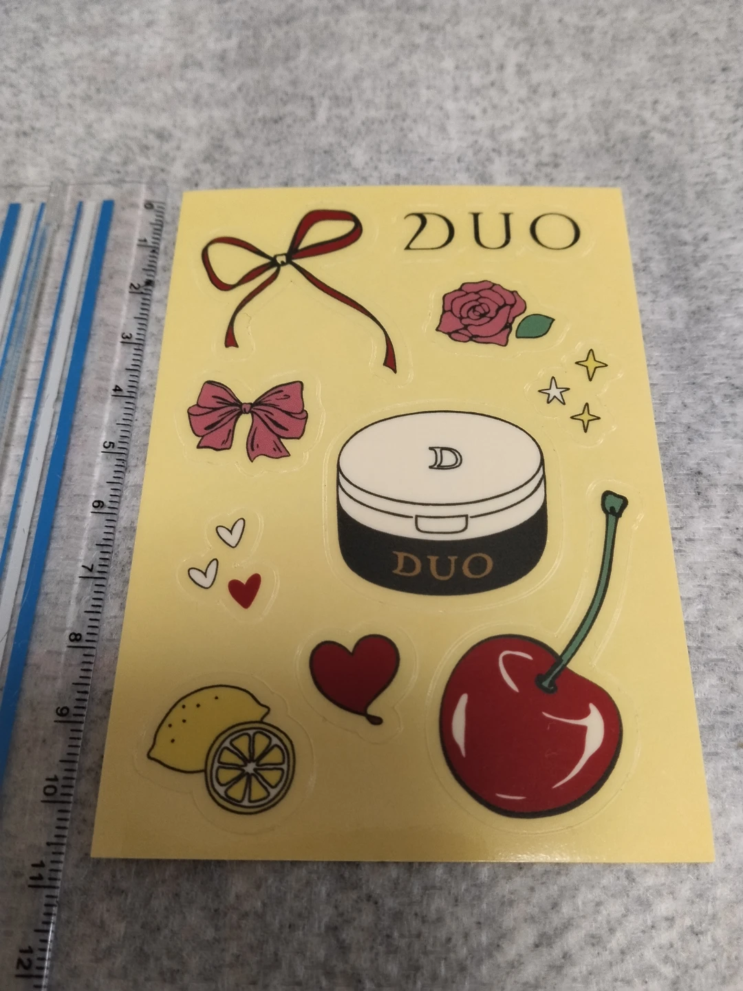 DUO オリジナルステッカー クリアシール