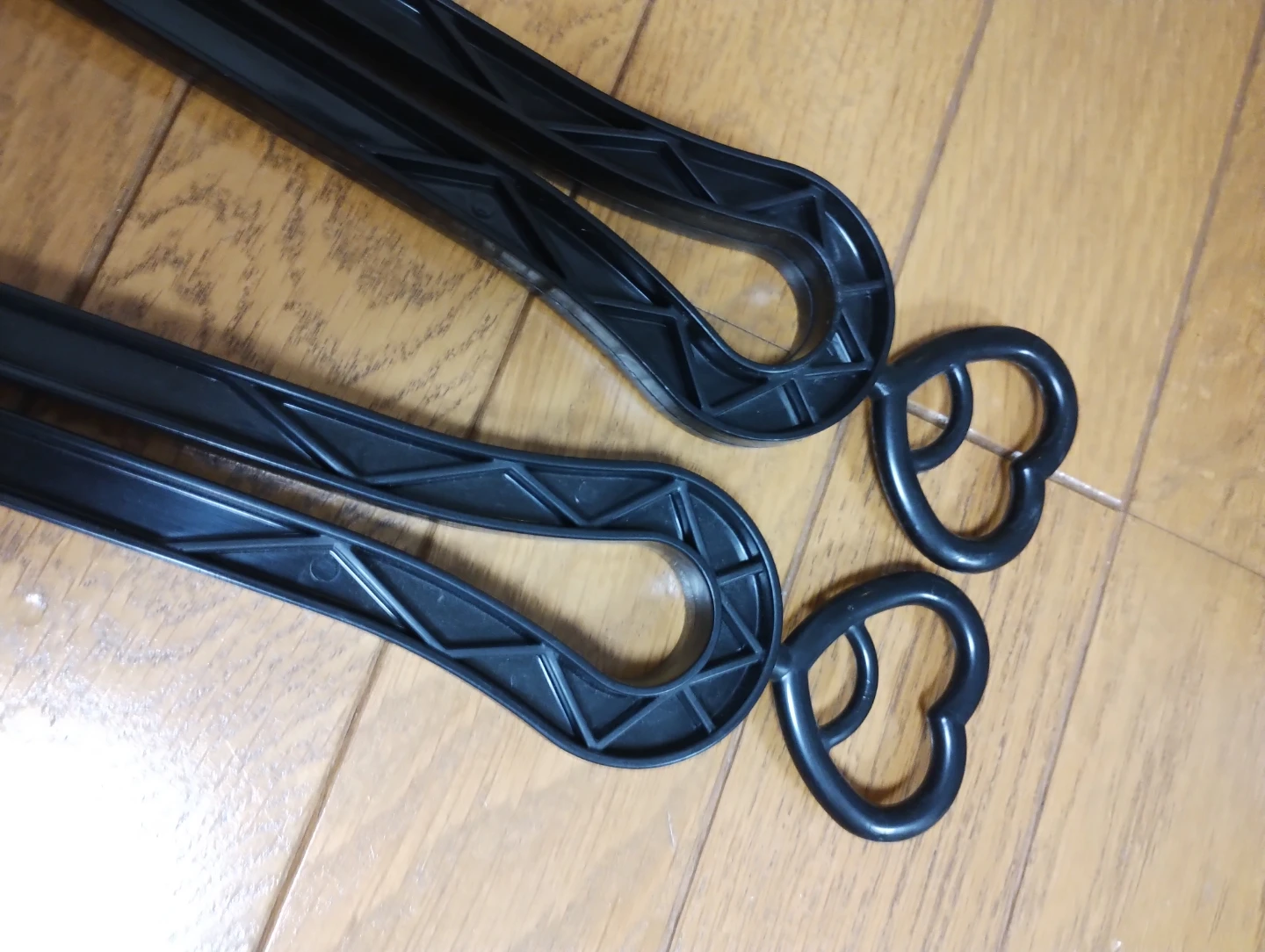 ブーツキーパー　ハート型フック付き ブーツハンガー 2本セットの写真3枚目