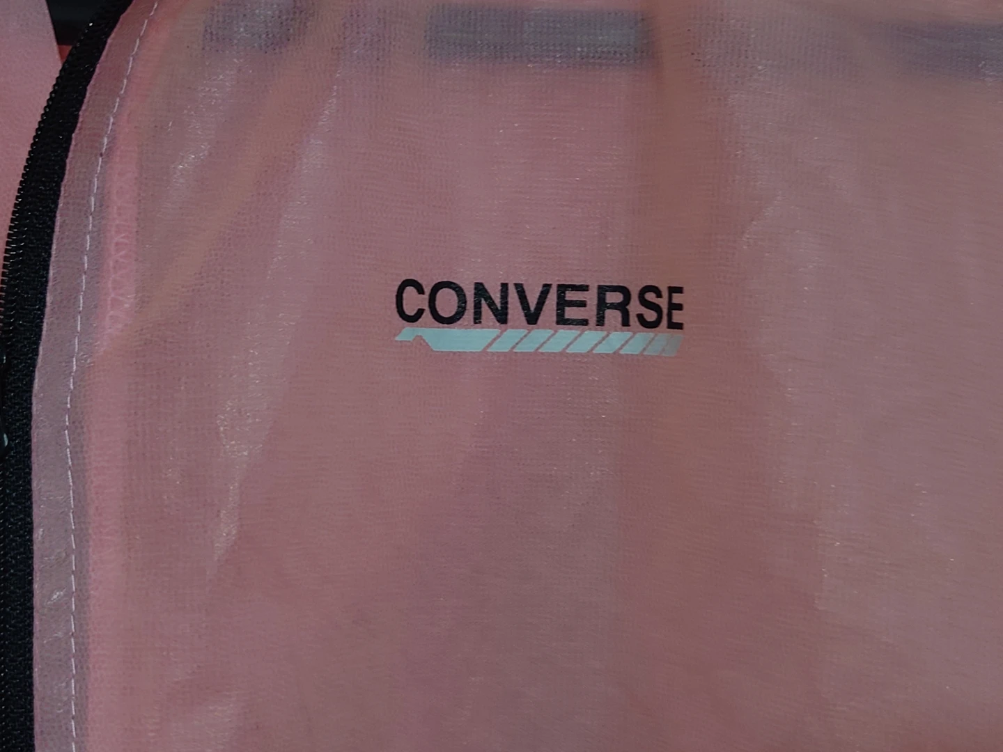 CONVERSE コンバース ナイロンパーカー ピンク Lの写真3枚目