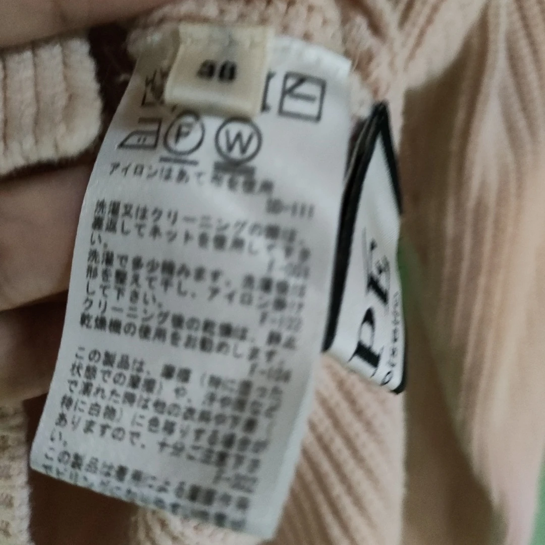 ROPEのピンクのセーター綿とアクリルサイズ38の写真2枚目