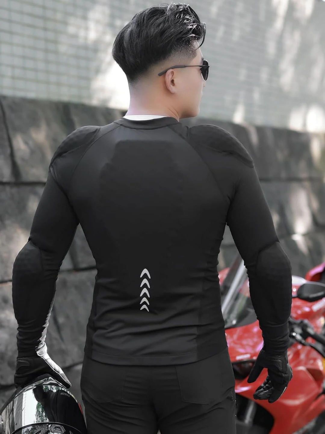 新品未使用　WOSAWE バイク用プロテクタージャケット インナー Lサイズの写真3枚目