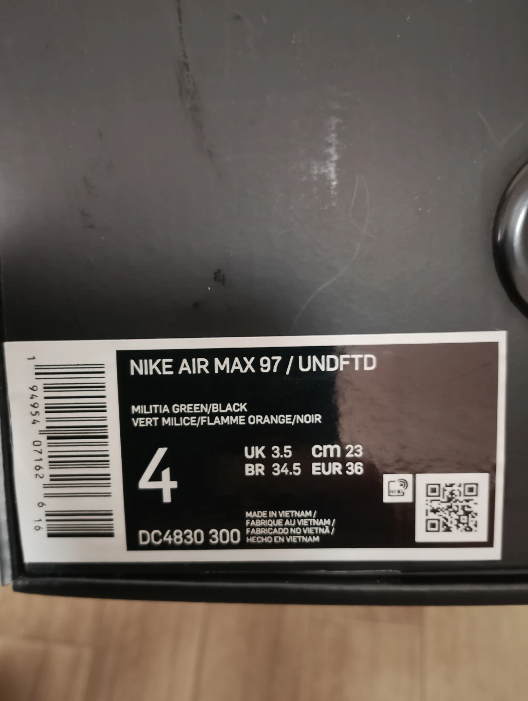 ナイキエアマックス97／UNDFTD  サイズ23cmの写真7枚目