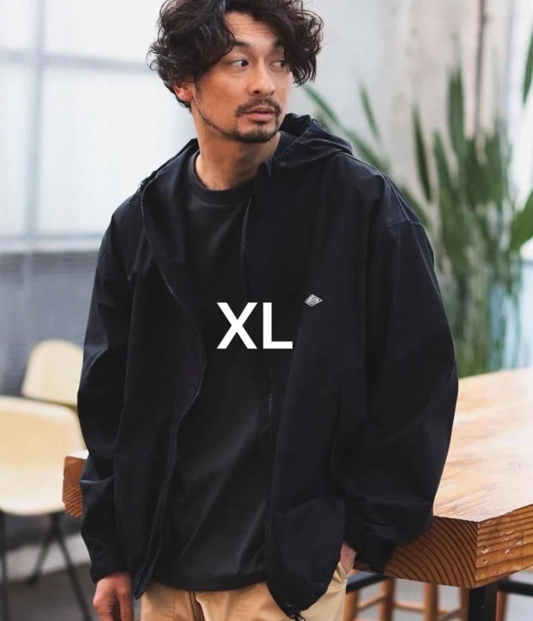 ダントン ナイロンジャケット 黒 XL