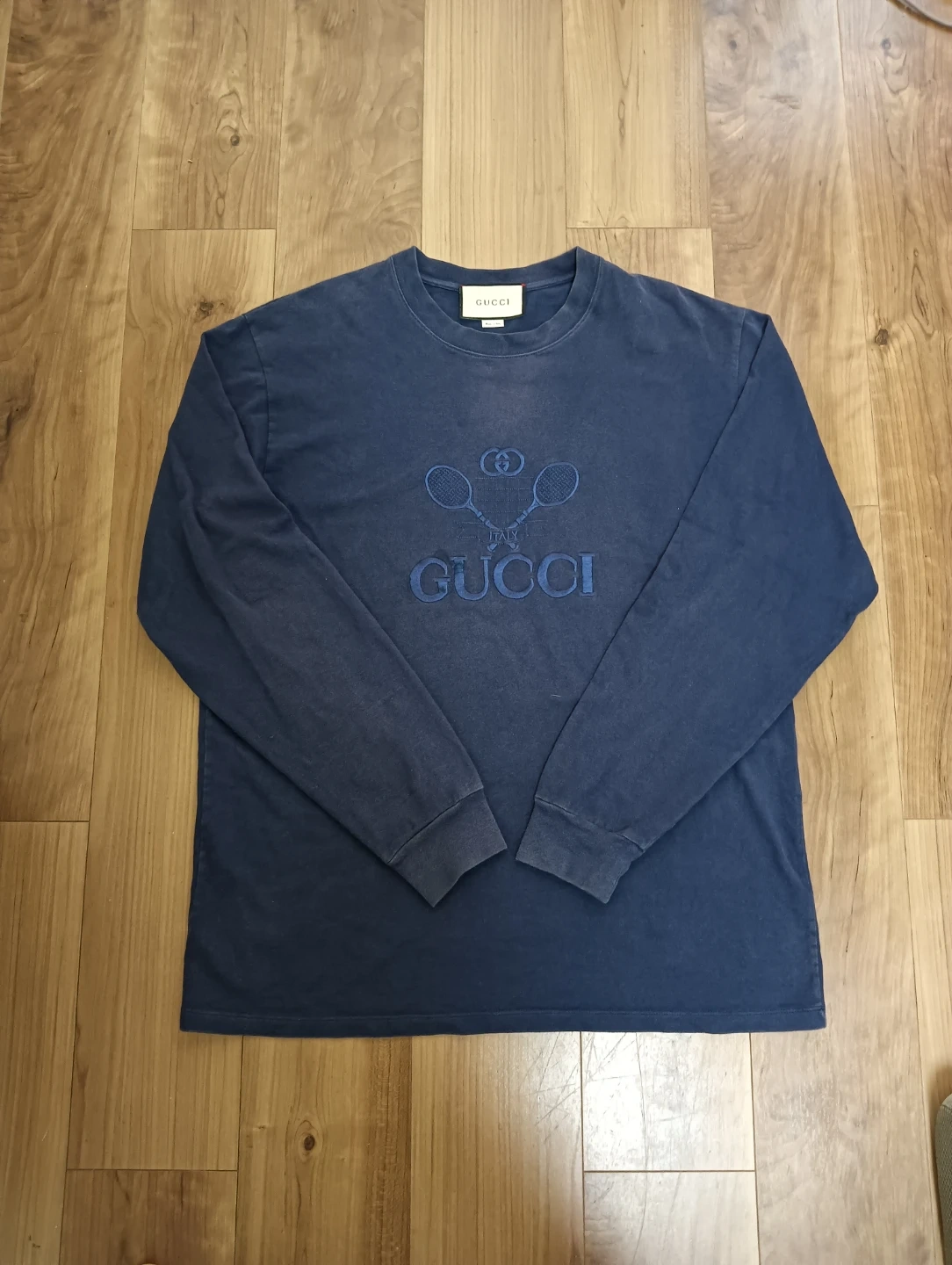 GUCCI グッチ GUCCI TENNIS 刺繍 長袖 ロング Tシャツ