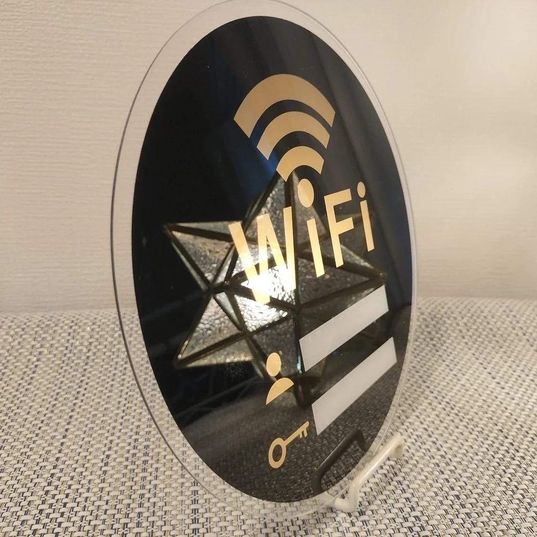 Wi-Fi サインプレート アクリル製の写真2枚目