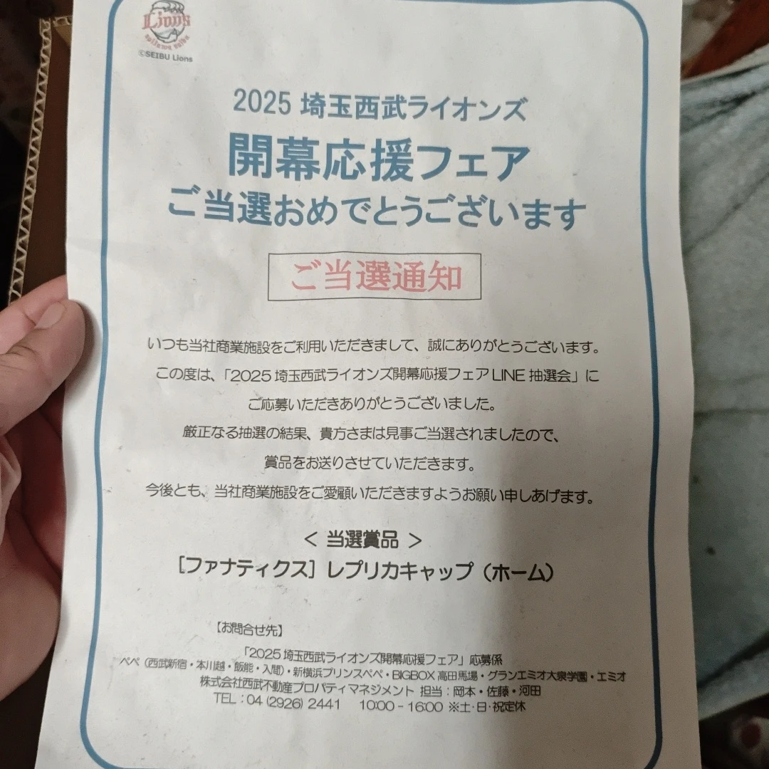 埼玉西武ライオンズ キャップ ファナティクスの写真2枚目