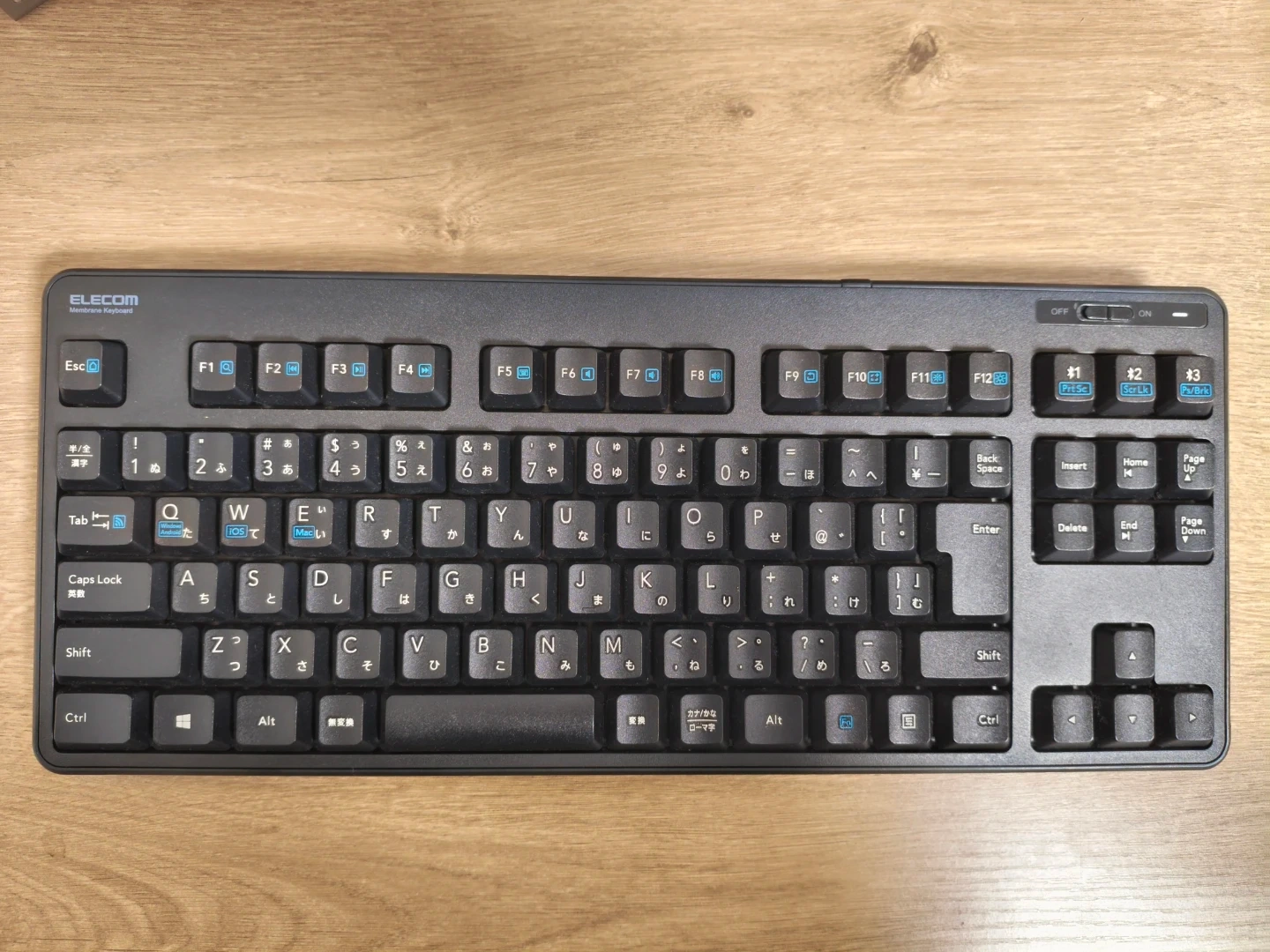 エレコム無線 メンブレンキーボード TK-FBM111