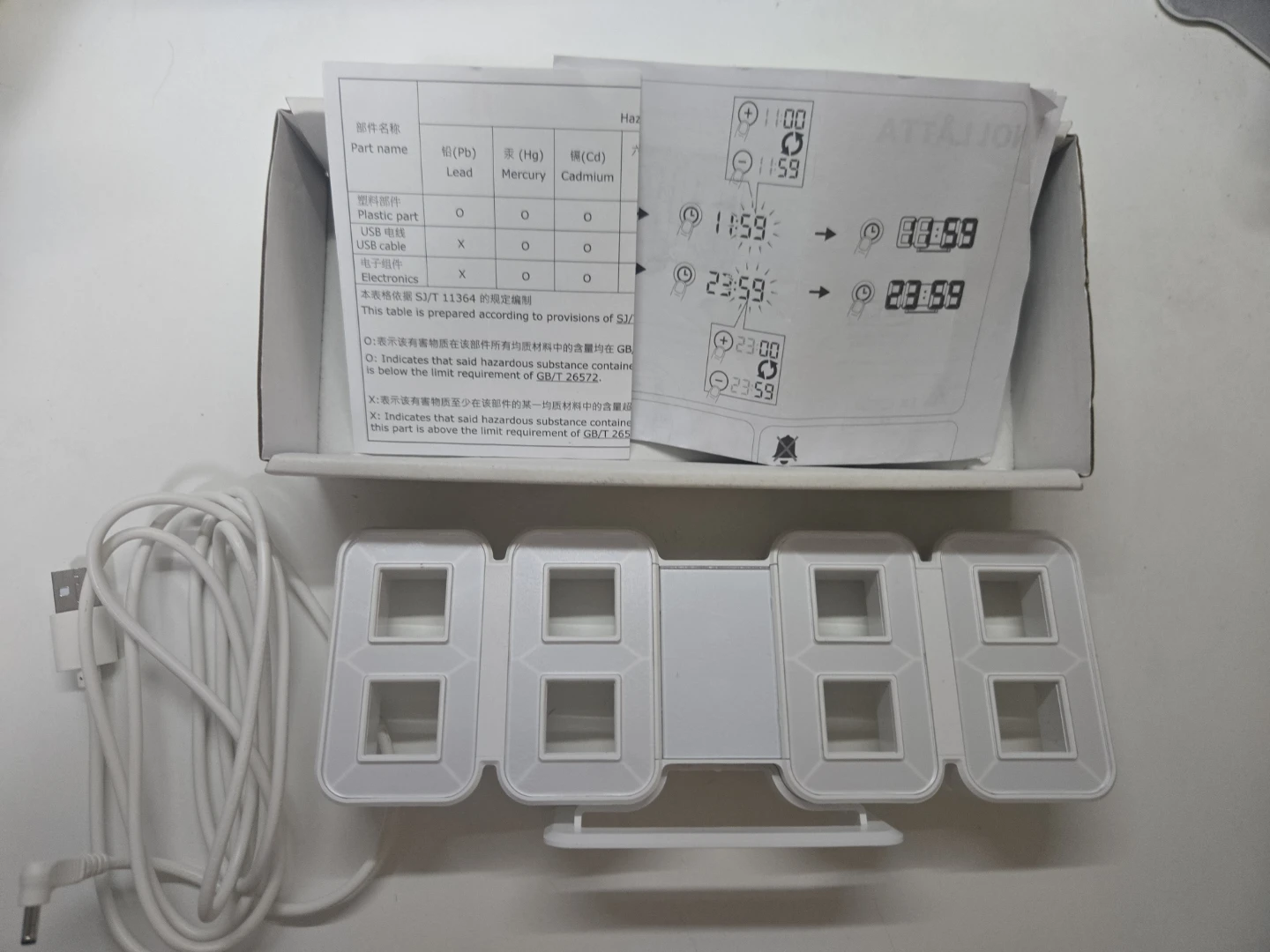 イケア IKEA ノルオッタ NOLLATTA 時計 ホワイトの写真2枚目