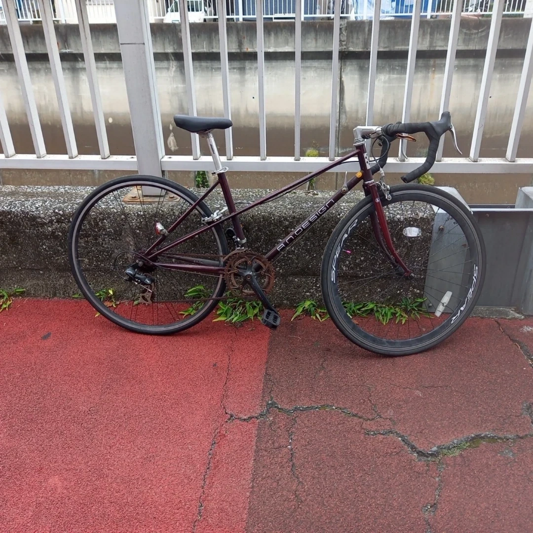 アンデザイン ロードバイク ダークレッド