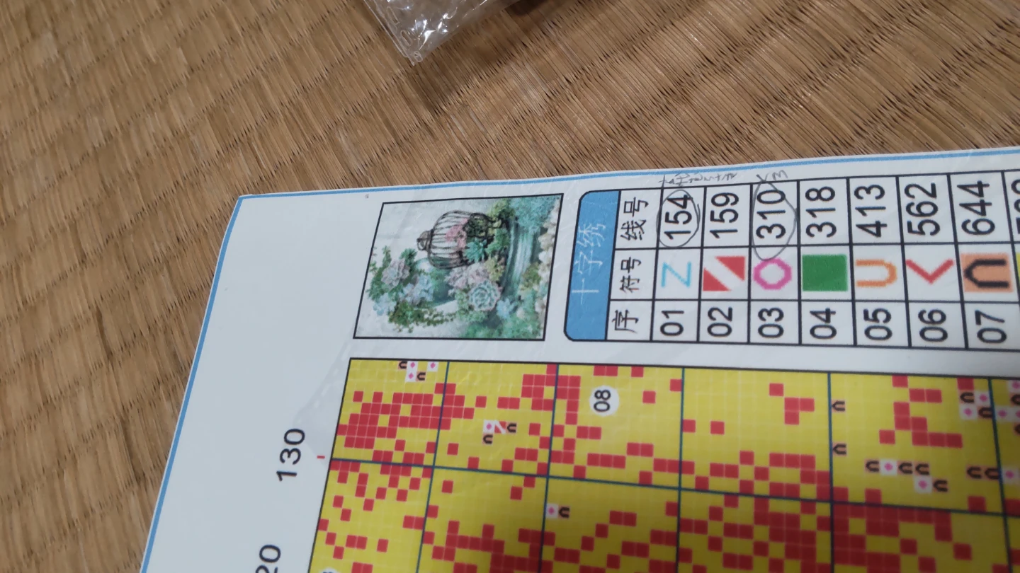 クロスステッチキット 多肉植物の写真3枚目