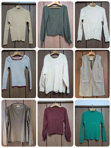 【アソート】※一枚あたり約438円※未使用品含む※ニット、カットソー、ワンピース、チュニック他 合計13点