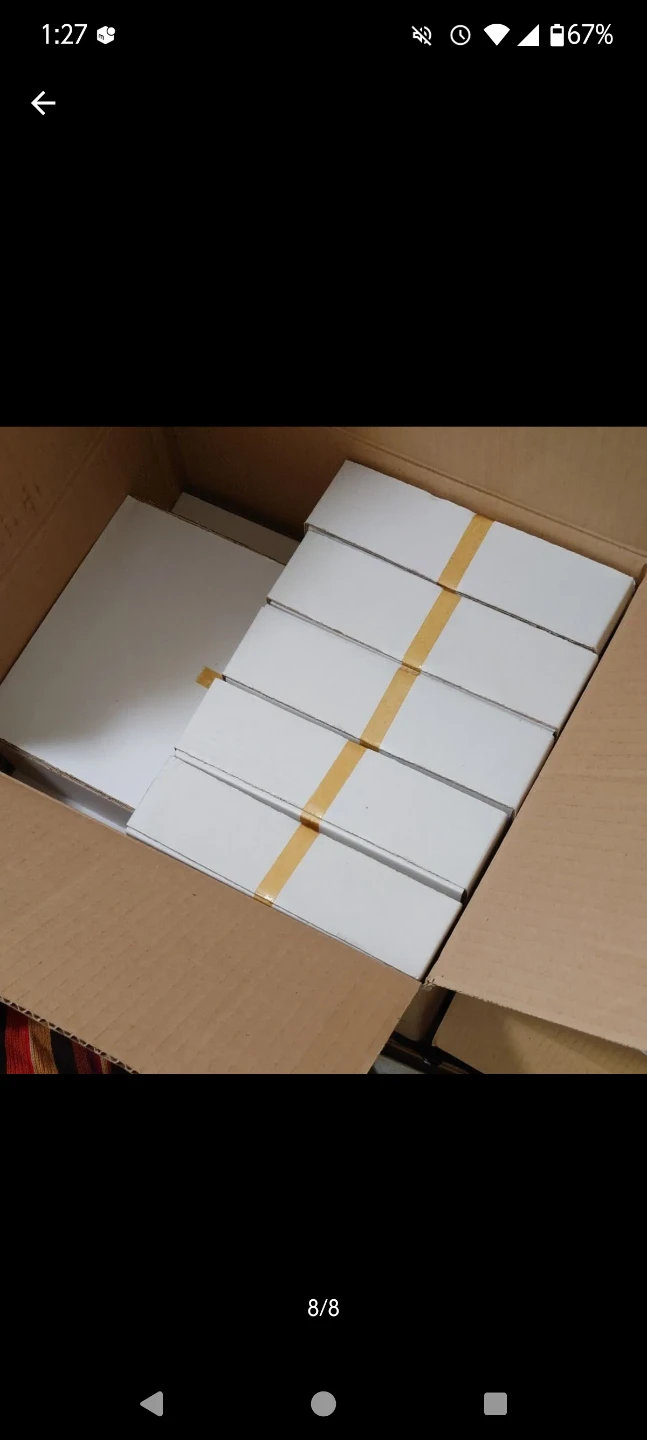 木製の皿　未使用品箱入り　10個の写真3枚目