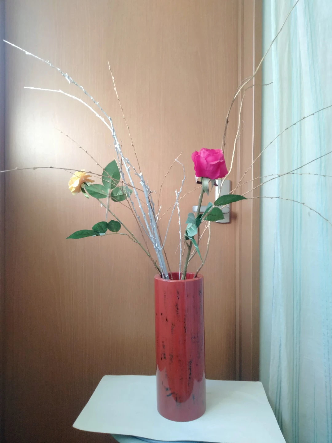 花瓶　フラワーベース　一輪挿し　使用済み　漆器　島安汎工芸製作所　創業大正5年の写真2枚目