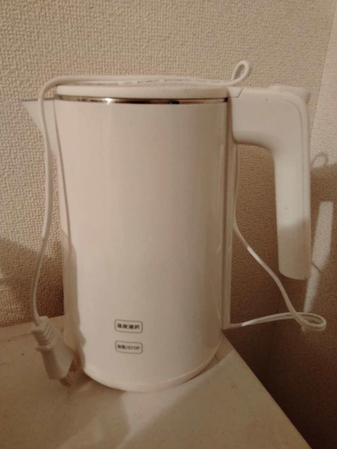 1リットル電気ケトル ホワイト