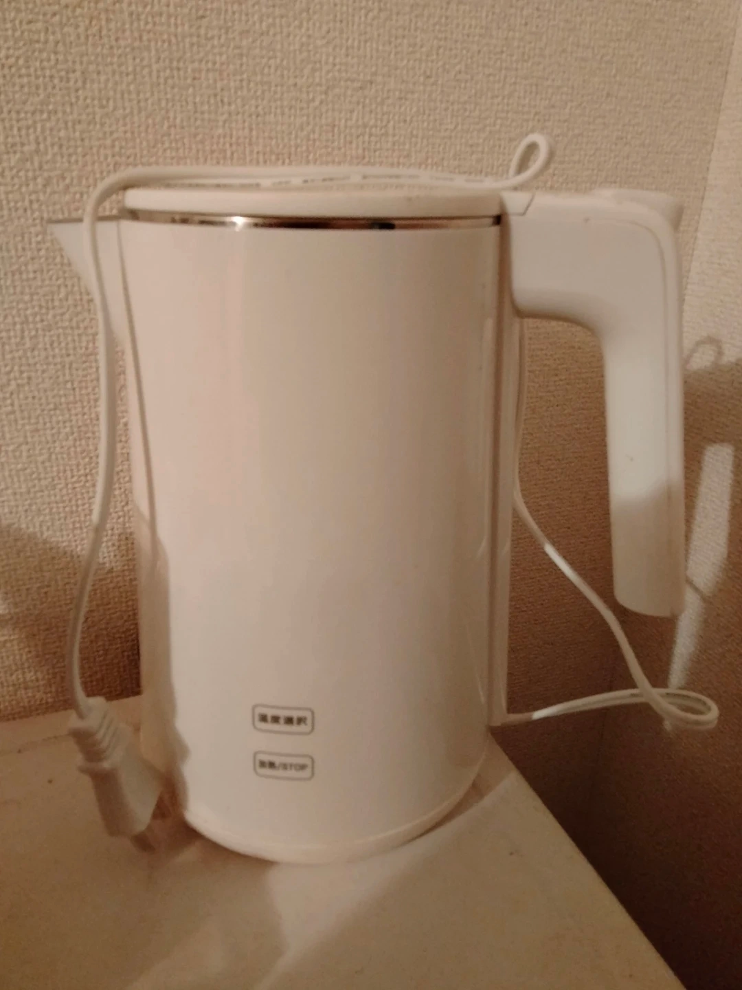 1リットル電気ケトル ホワイト