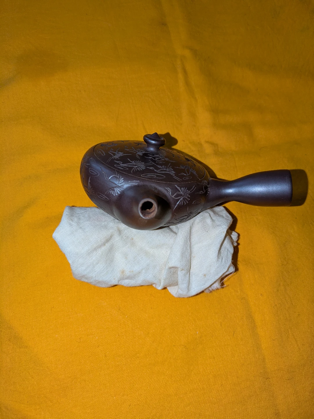 急須 茶器 鶴模様 陶器 常滑焼の写真7枚目