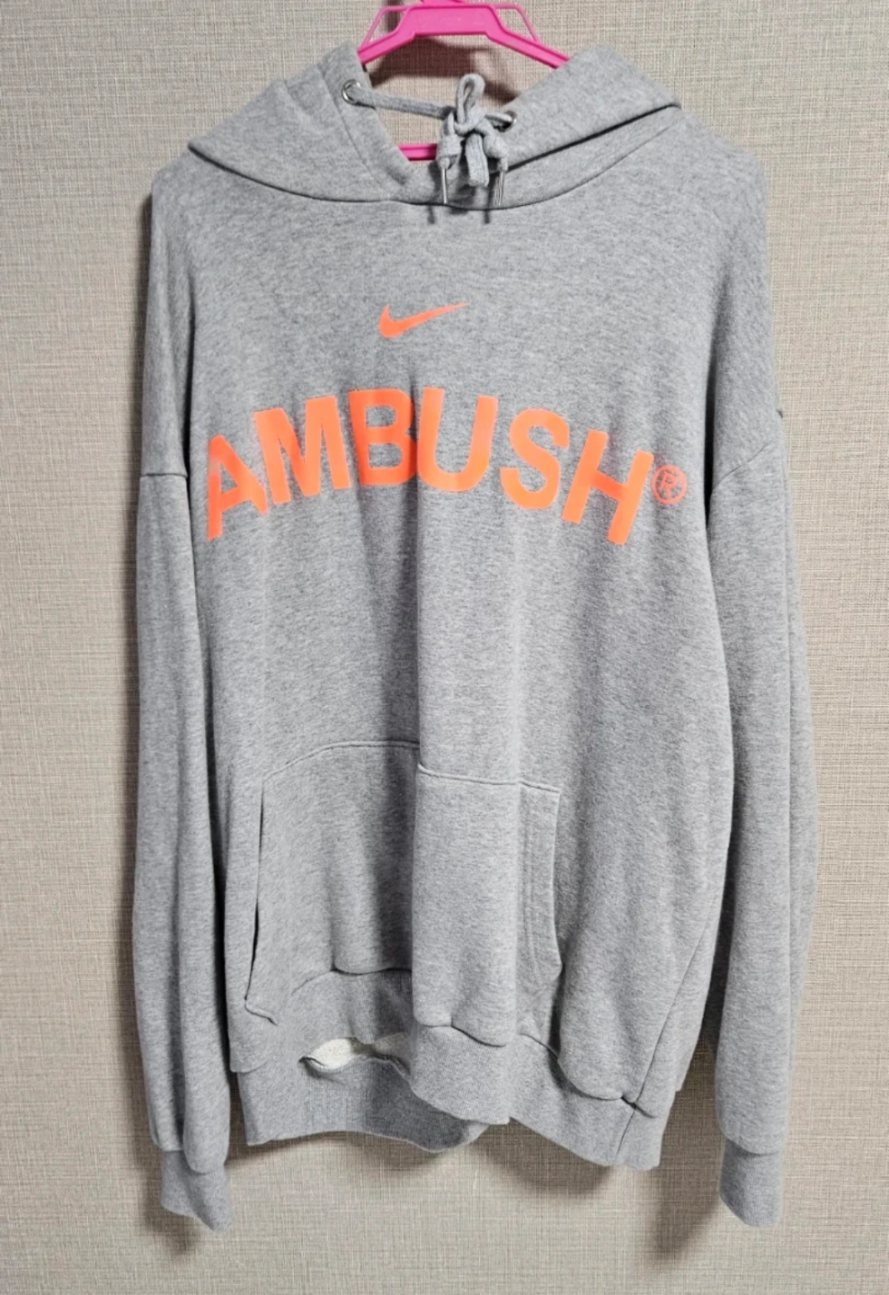 ナイキ×アンブッシュ パーカー グレー