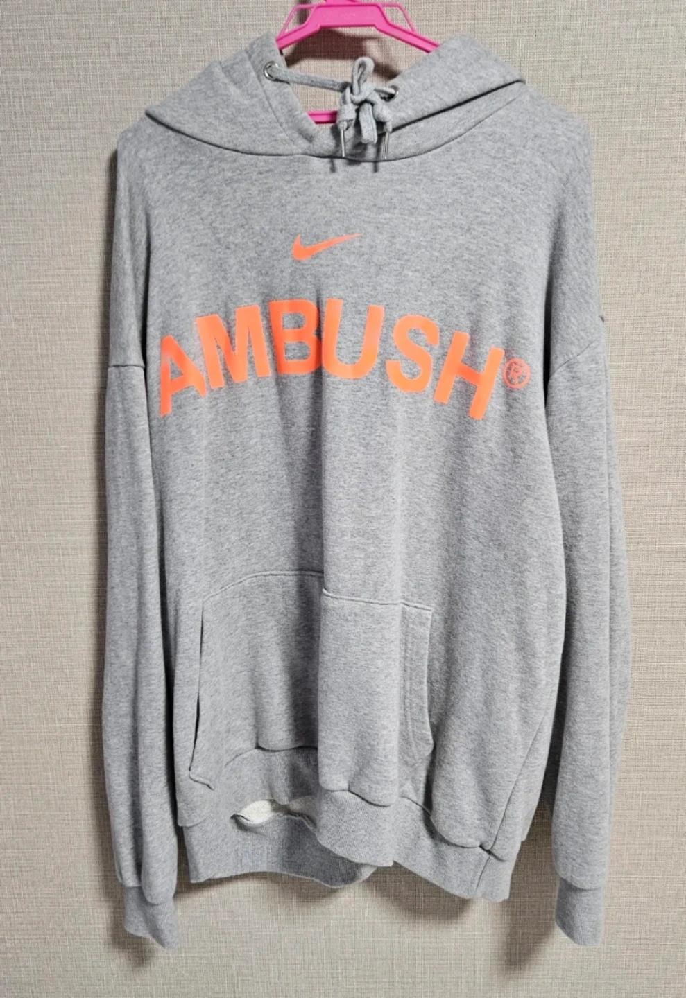 ナイキ×アンブッシュ パーカー グレー