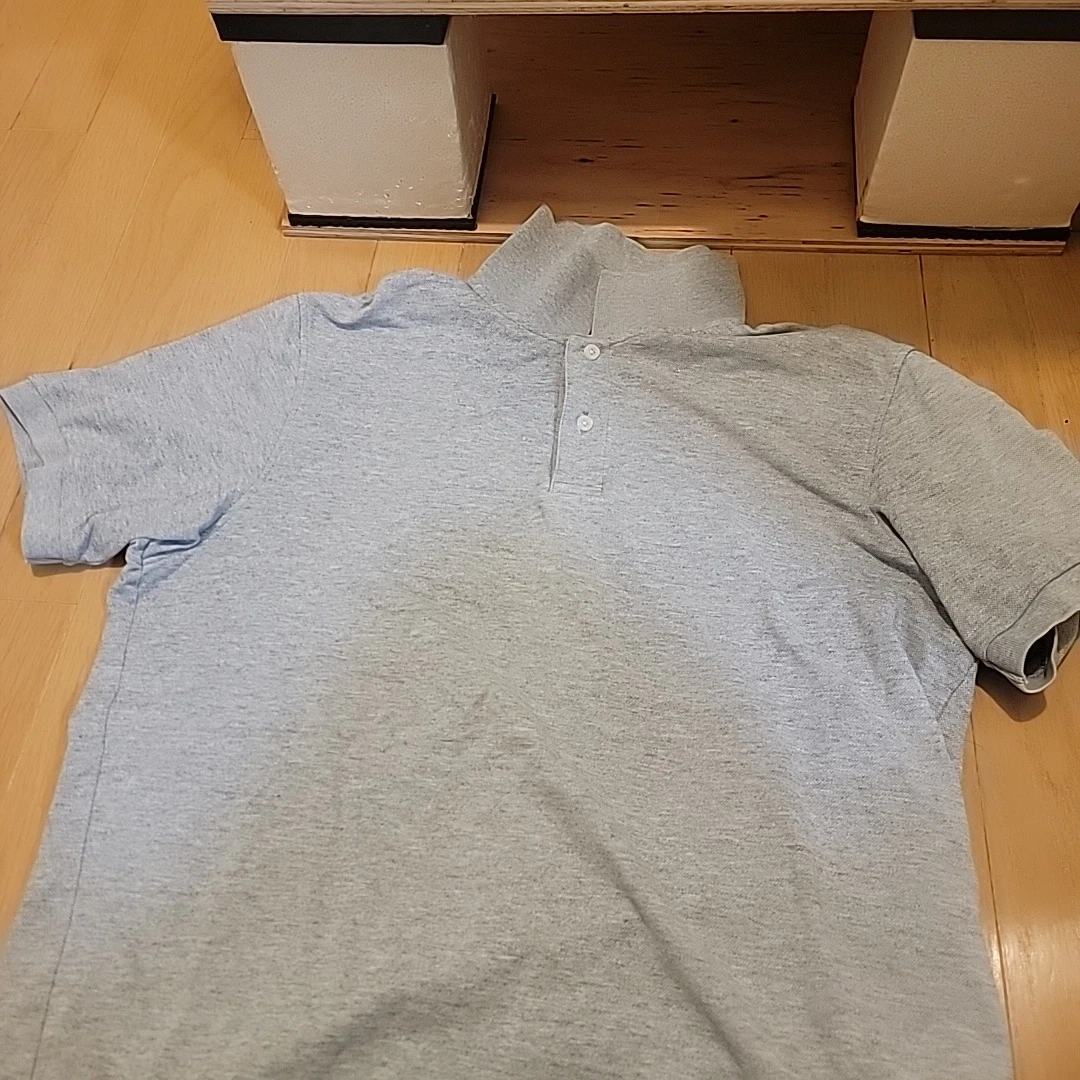 半袖 ポロシャツ グレー