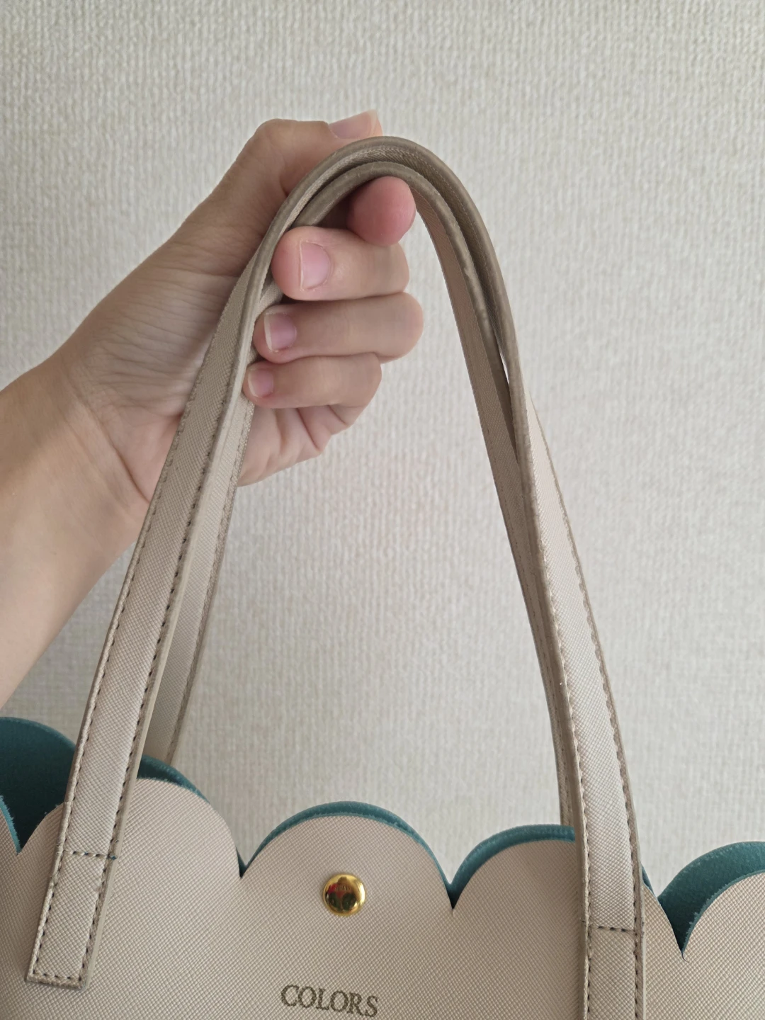 カラーズバイジェニファースカイ　トートバッグ　スカラップの写真3枚目