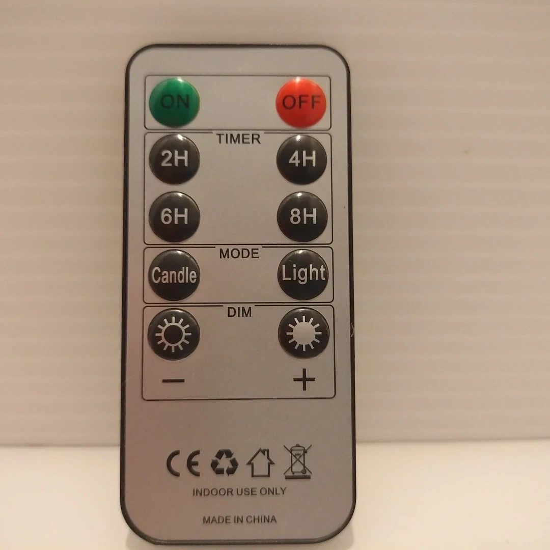 LEDキャンドルライト ピンク3本セット リモコン付きの写真3枚目