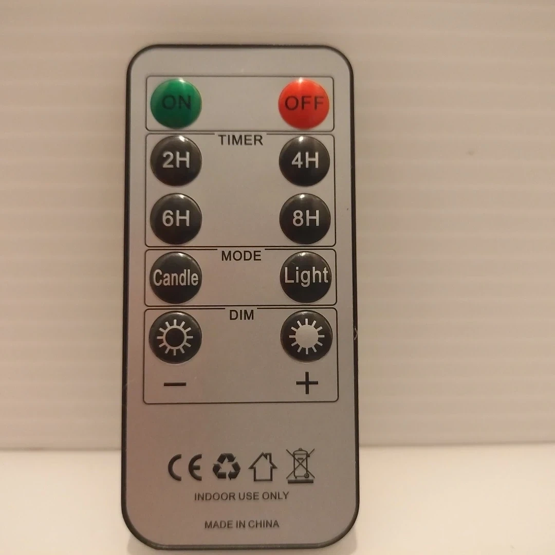 LEDキャンドルライト ピンク3本セット リモコン付きの写真3枚目