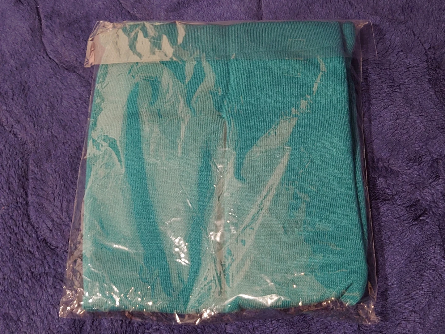 新品 レディース ニット ブルーグリーン LLサイズの写真2枚目