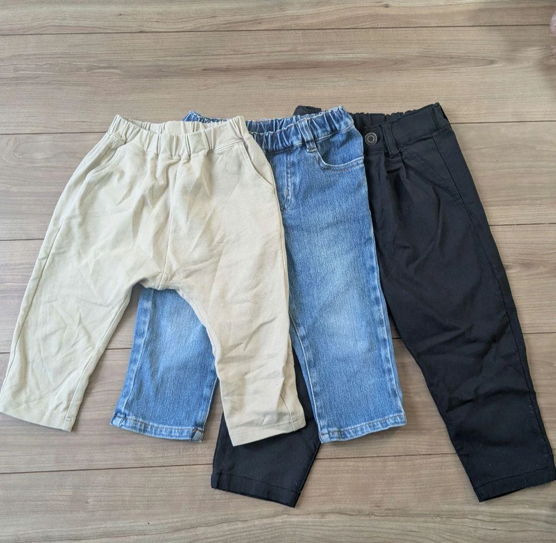 3着 3枚セット ベージュ デニム ジーンズ ジーパン　ストレッチパンツ