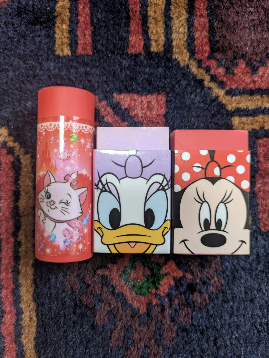 【未使用】ディズニー 消しゴム3個セット マリー デイジー ミニー