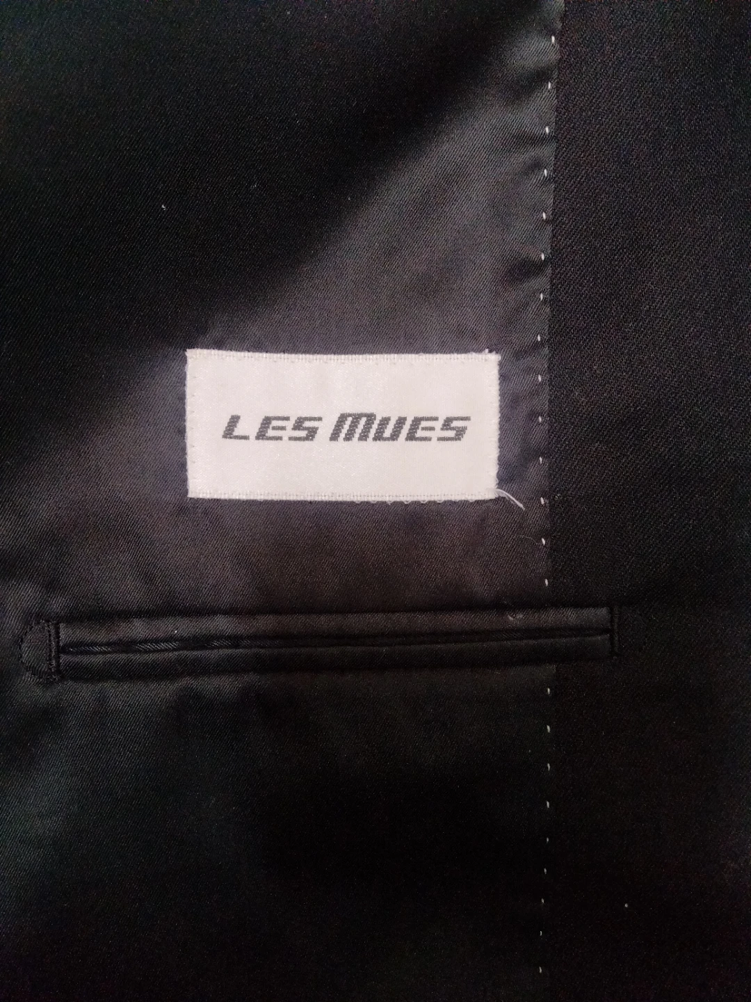 LES MUES  AOKI 紳士服 Y5メンズ スーツジャケット ブラックの写真4枚目