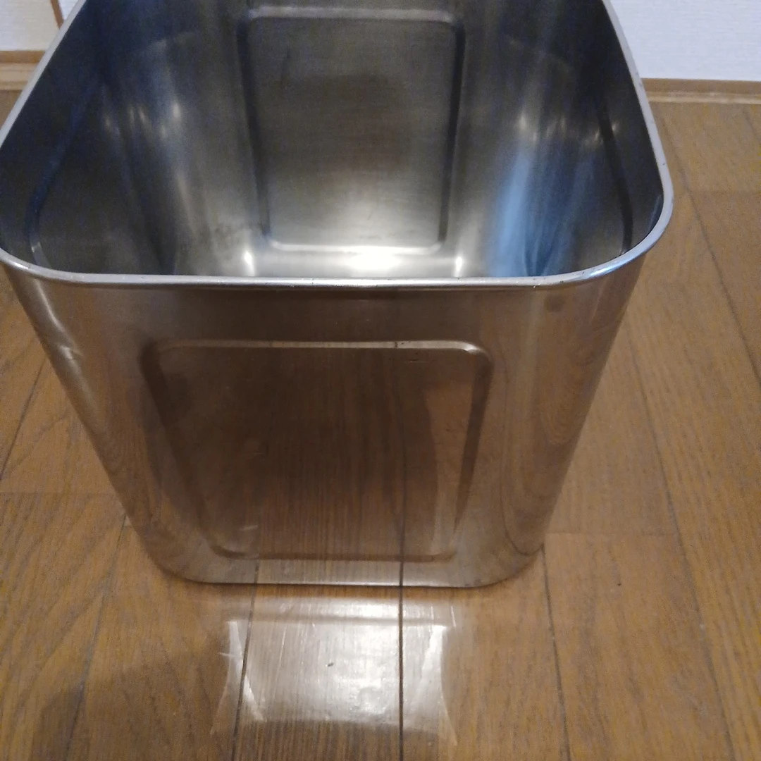 ステンレス製 キッチンポット ハンドル付き